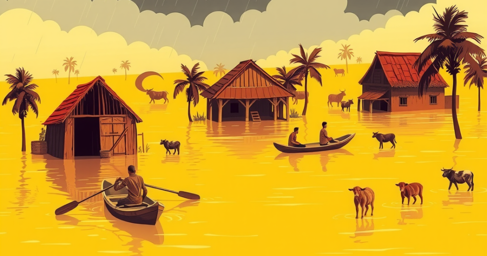 Flood in Bangladesh Paragraph for Class 6-12, SSC, HSC, 150, 250, 300 Words