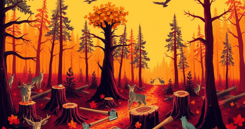 Indiscriminate Cutting of Trees Paragraph for Class 6-12, SSC, HSC, 150, 250, 300 Words