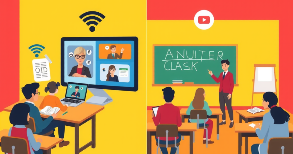 Online Class vs Traditional Class Paragraph for Class 6-12, SSC, HSC, 150, 250, 300 Words