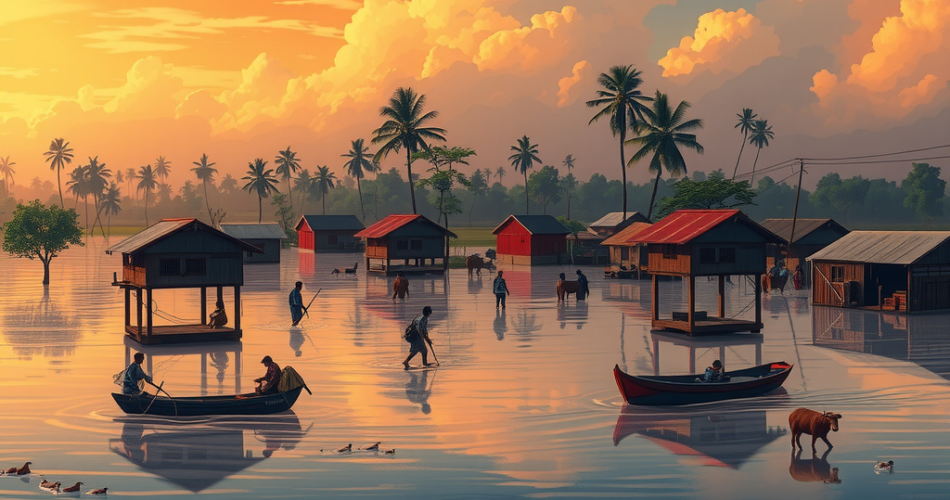 Recent Flood in Bangladesh Paragraph for Class 6-12, SSC, HSC, 150, 250, 300 Words