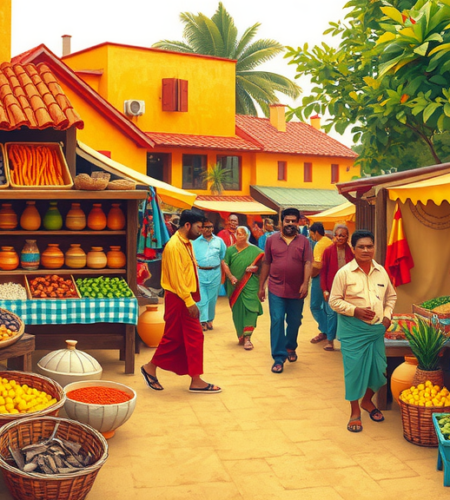 Village Market Paragraph for Class 6-12, SSC, HSC, 150, 250, 300 Words